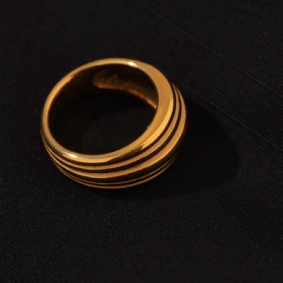 ❤️18K gold plated reeds ring - Picture 4 of 7